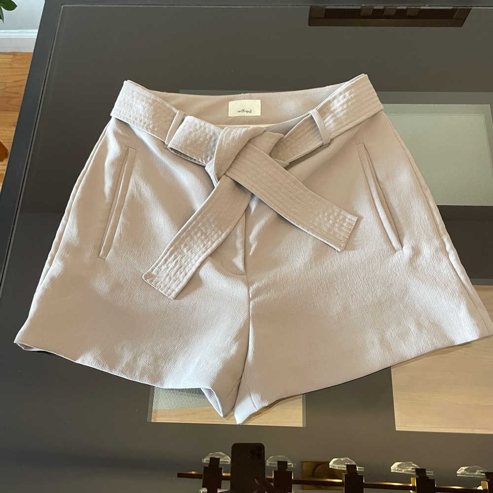 Aritzia Wilfredo tie shorts